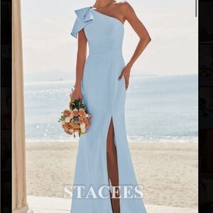 Sky Blue Bridesmaid Dress